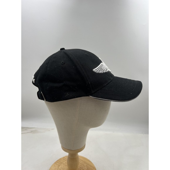 Breitling Hat Cap Strap Back Mens One Size Black Embroidered Aviation Wings Logo - Picture 4 of 10